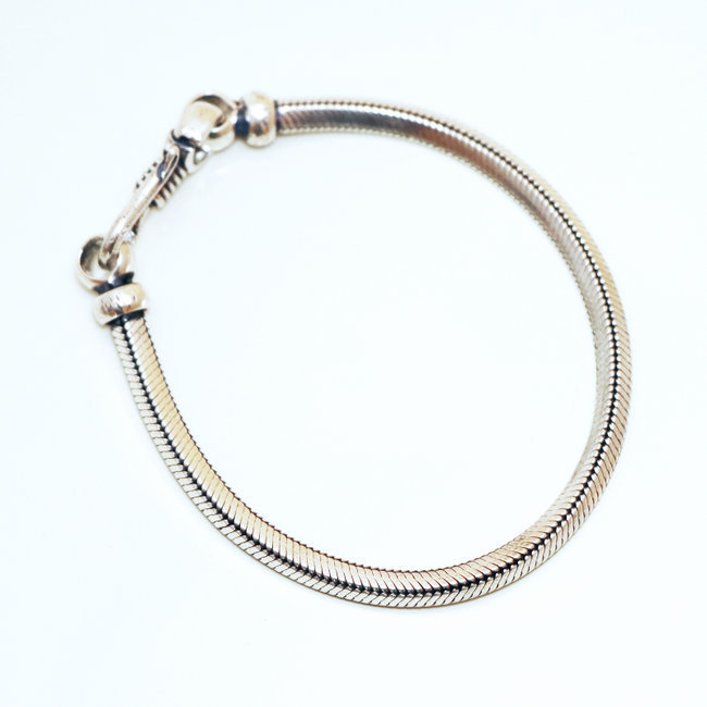 Bracelet chaîne snake en argent 60% - Inde 003
