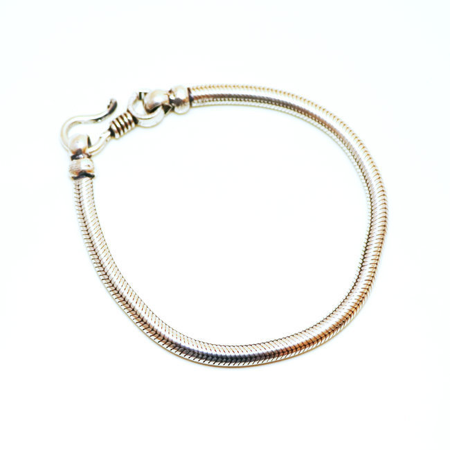 Bracelet chaîne snake en argent 60% - Inde 012