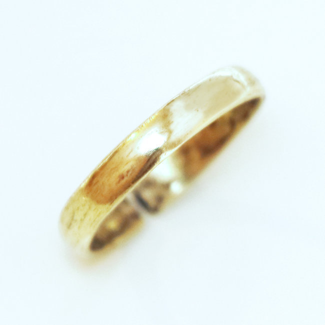 Bague bronze doré anneau fin - Mauritanie 008