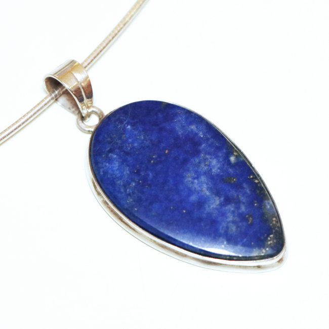 Pendentif en argent 925 goutte et Lapis-Lazuli - Inde 108