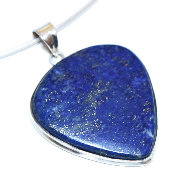 Pendentif en argent 925 goutte et Lapis-Lazuli - Inde 112