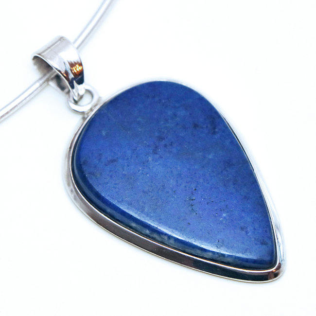 Pendentif goutte en argent 925 et Lapis-Lazuli - Inde 155