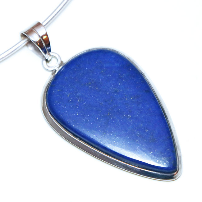 Pendentif goutte en argent 925 et Lapis-Lazuli - Inde 160