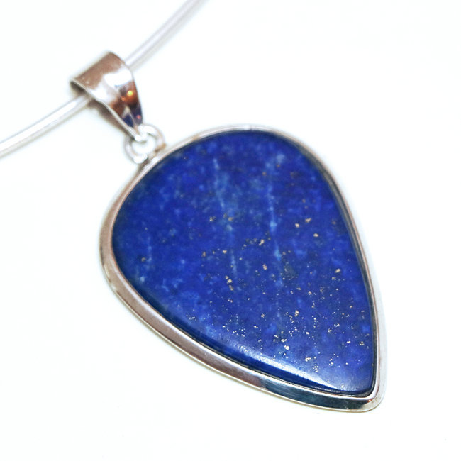 Pendentif goutte en argent 925 et Lapis-Lazuli - Inde 167