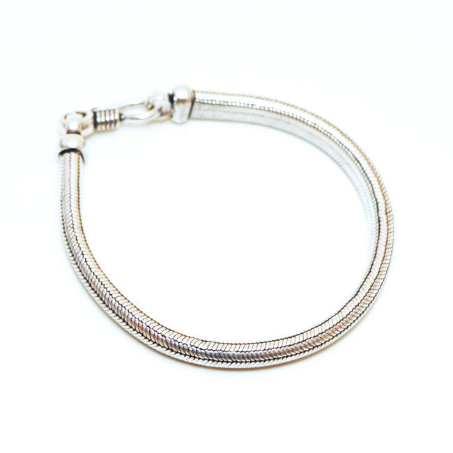 Bracelet chaîne snake en argent 60% - Inde 010