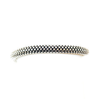 Bijoux Indiens Ethniques bracelets chane souple fluide en maille argent 925 rond - Inde 007 b