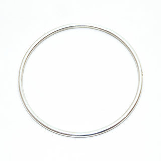Bijoux Indiens Ethniques bracelet jonc rond pais en argent massif 925 ferm 2,5 mm - Inde 013 b
