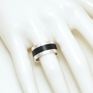 Bijoux touareg ethniques bague anneau alliance en argent 925 massif homme femme de mariage duo fianailles contemporaine design et bois d' bne - Niger 012 b