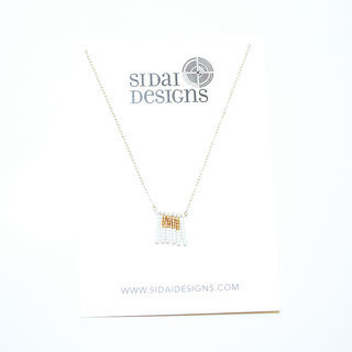 Bijoux Ethniques Massa Africains Collier chane fin chaine gold-filled 14K perles rose plaqu or 24 carats Sidai Designs - 002 b