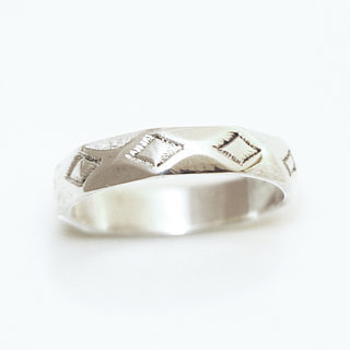 Bijoux ethniques touareg bague en argent 925 massif anneau alliance de mariage duo homme femme fine phalanges fine grave - Niger 096 b