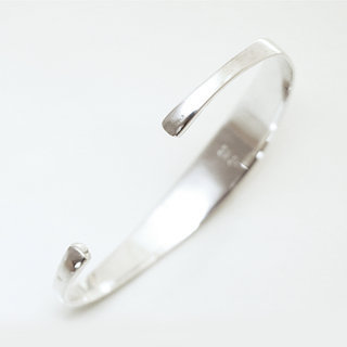 Bijoux ethniques touareg bracelet en argent 925 massif homme femme enfant gourmette plat jonc ouvert grav - Niger 022 c