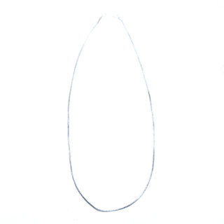 Bijoux Indiens Ethniques Collier Chaine maille gourmette homme femme souple fluide mailles laiton plaqu argent 1,7 mm - Inde 010