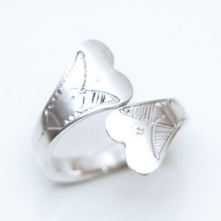 Bijoux ethniques touareg bague en argent 925 femme fine rglable ajustable ouverte - Niger 145