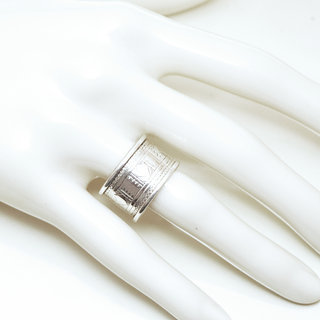 Bijoux ethniques touareg bague en argent 925 massif anneau alliance de mariage duo homme femme large grave motifs losange carr - Niger 159 b