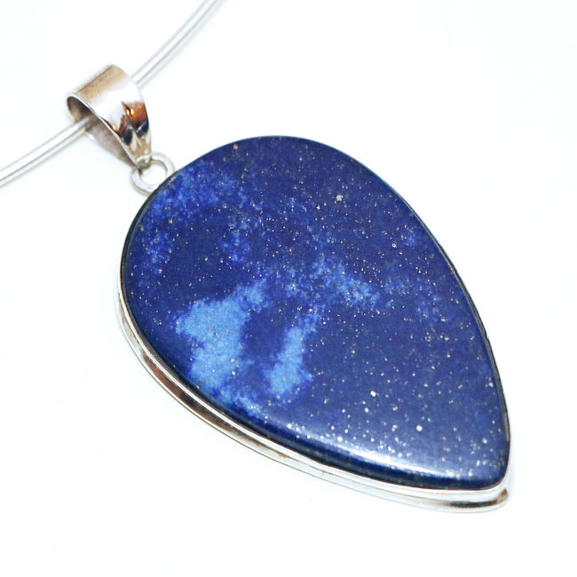 Pendentif en argent 925 goutte et Lapis-Lazuli - Inde 111