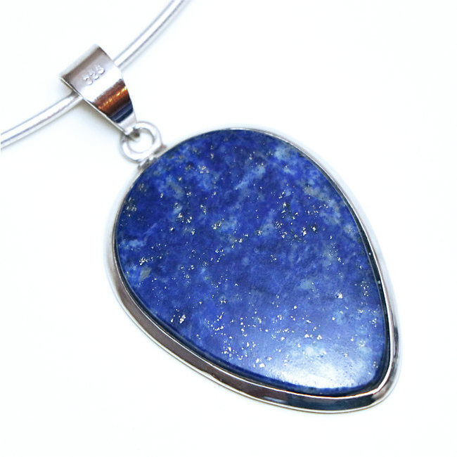 Pendentif goutte en argent 925 et Lapis-Lazuli - Inde 168