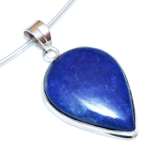 Pendentif goutte en argent 925 et Lapis-Lazuli - Inde 174