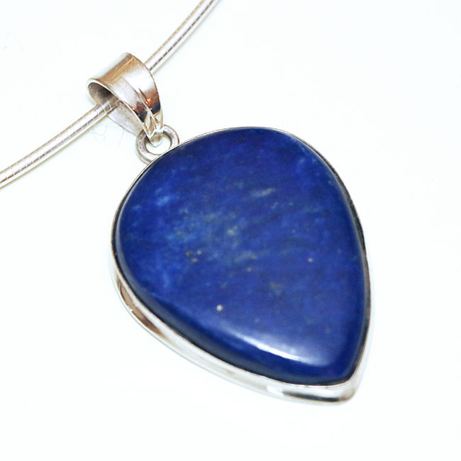 Pendentif goutte en argent 925 et Lapis-Lazuli - Inde 176