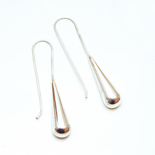 Boucles d'oreilles pendantes 'Hortus' - Argent 925 - Seconde nature