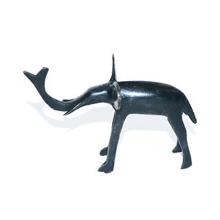 Bronze Art africain en cire perdue animalier lphant animal patine Art d'Afrique 8,5 cm Mali 004S b