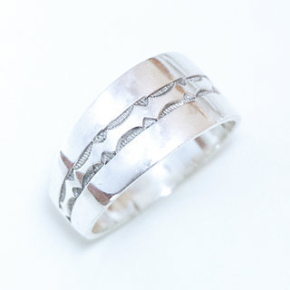 Bijoux ethniques touareg bague en argent 925 massif anneau alliance de mariage duo homme femme phalanges fine grave - Niger 178 a