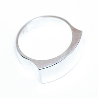 Bijoux ethniques touareg berbres crateur bague en argent 925 massif homme femme contemporaine design lisse classique moderne - Niger 187 d