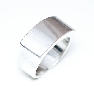 Bijoux ethniques touareg berbres crateur bague en argent 925 massif homme femme contemporaine design lisse classique moderne - Niger 187 a