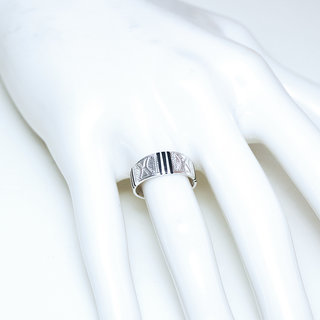 Bijoux ethniques touareg berbres bague en argent 925 massif femme homme anneau alliance mixte mariage gravure prnom personnalis grav fin bois d'bne - Niger 060 b