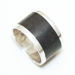 Bijoux touareg ethniques bague anneau alliance en argent 925 massif femme homme large mixte mariage gravure prnom personnalis grav fin bois bne - Niger 064 a