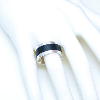 Bijoux ethniques touareg bague en argent 925 massif homme femme anneau alliance de mariage duo fianailles gravure prnom date design et bois bne - Niger 066b