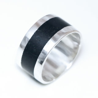 Bijoux ethniques touareg bague en argent 925 massif homme femme anneau alliance de mariage duo fianailles gravure prnom date design et bois bne - Niger 066a