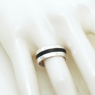 Bijoux touareg ethniques bague anneau alliance en argent 925 massif homme femme de mariage duo fianailles gravure prnom date design et bois bne - Niger 067 b