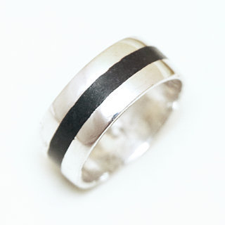 Bijoux touareg ethniques bague anneau alliance en argent 925 massif homme femme de mariage duo fianailles gravure prnom date design et bois bne - Niger 067 a