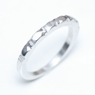 Bijoux ethniques touareg berbres bague en argent 925 massif homme femme anneau alliance fine gravure prnom date personnalise personnalisable carre perle - Niger 220 a