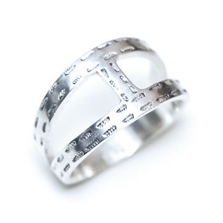 Bijoux ethniques touareg berbres bague en argent 925 massif homme femme anneau alliance fine ouverte ajoure maroquinerie pique artisanale - Niger 222 a