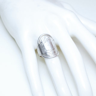 Bijoux ethniques touareg berbres bague en argent 925 massif homme femme bandeau longue navette grave gravures - Niger 231 b