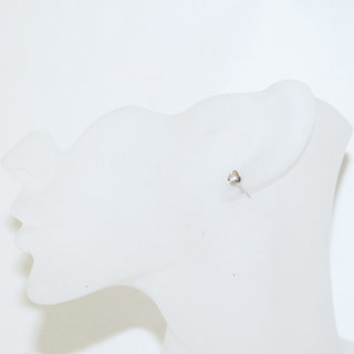 Bijoux ethniques indiens boucles d'oreilles clous en argent 925 massif femme petites clous puces classiques simples rondes perles billes - M - Inde 006 b
