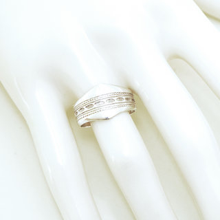 Bijoux ethniques touareg bague en argent 925 massif anneau alliance de mariage duo homme femme phalanges fine grave - Niger 245 b