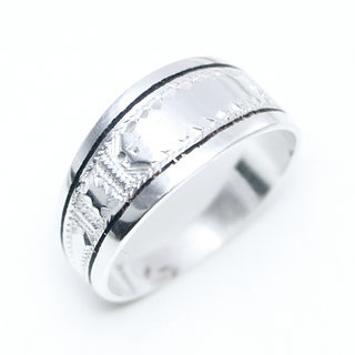 Bijoux touareg ethniques berbres bague argent 925 massif homme femme anneau alliance personnaliss artisanale duo mixte et bne grave gravures fait main - Niger 085 a