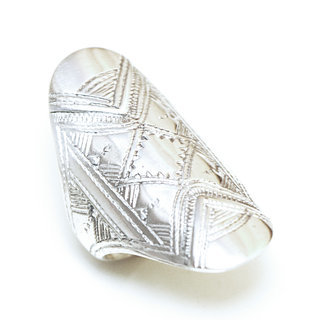 Bijoux ethniques touareg berbres bague en argent 925 massif personnaliss femme homme navette longue grave gravures artisanale - Niger 301 a