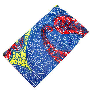 Pochette cadeau bijoux en tissu sac africain wax emballage ide homme femme pour anniversaire, nol, saint-valentin boite grande bleu jaune rouge - Mali POTG007 a