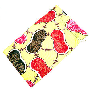 Pochette cadeau bijoux en tissu sac africain wax emballage ide homme femme pour anniversaire, nol, saint-valentin boite grande jaune - Mali POTG005 a