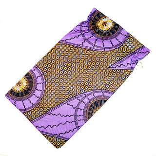 Pochette cadeau bijoux en tissu sac africain wax emballage ide homme femme pour anniversaire, nol, saint-valentin boite grande violet - Mali POTG003 a