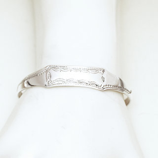 Bijoux ethniques touareg bracelet en argent 925 massif homme femme gourmette personnalise gravure enfant plat jonc ouvert fin grav artisanal - Niger 115b