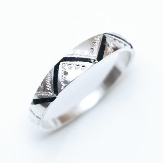 Bijoux touareg ethniques bague anneau alliance grave argent 925 homme femme duo mixte fine bne - Niger 092 a