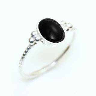 Bijoux ethniques touareg berbres bague argent 925 femme pierres semi-prcieuses fines Onyx noir filigrane gravure artisanale personnalise - Niger 143 a