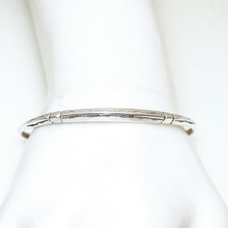 Bijoux ethniques touareg berberes bracelet en argent 925 massif homme femme enfant gourmette jonc ouvert angle grav - Niger 127 b