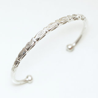 Bijoux ethniques touareg berberes bracelet en argent 925 massif homme femme enfant gourmette jonc ouvert carr grav - Niger 133 a