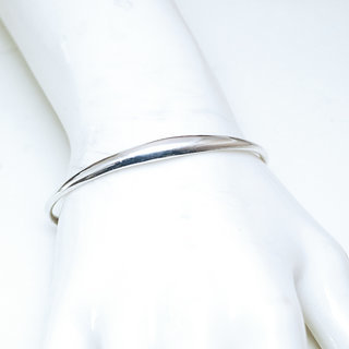 Bijoux ethniques touareg berbres bracelet en argent 925 massif homme femme enfant jonc ouvert souple et bois d'bne artisanal lisse - Niger 074 b
